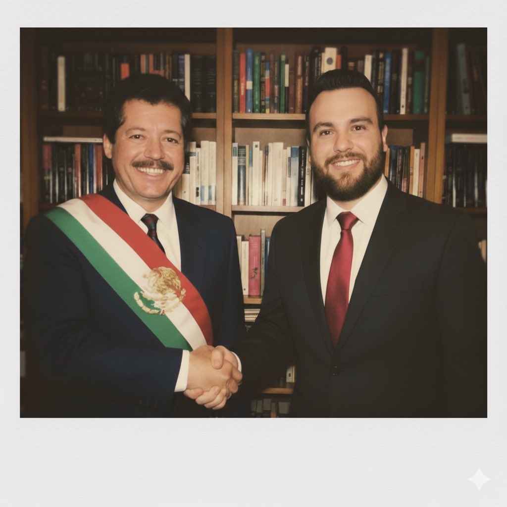 senordelasleyes's tweet photo. Gracias a la inteligencia artificial de @GeminiApp, me subí al “tren del mame” para hacer dos de mis sueños realidad. #ColosioVIVE https://t.co/Ecte5VWeji