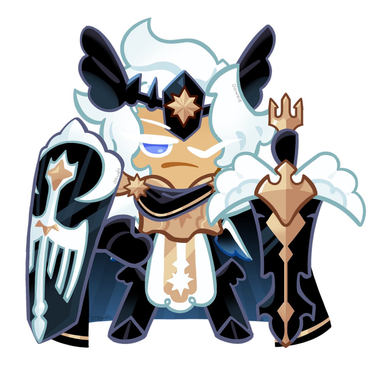 Last of the aodlings 
Madeline cookie’s design 
While not a st pastry cookie I felt he deserved a little smth as a treat 
Also I want to say thank you all for enjoying the designs! Been through a slump and the positive comments really meant a lot!