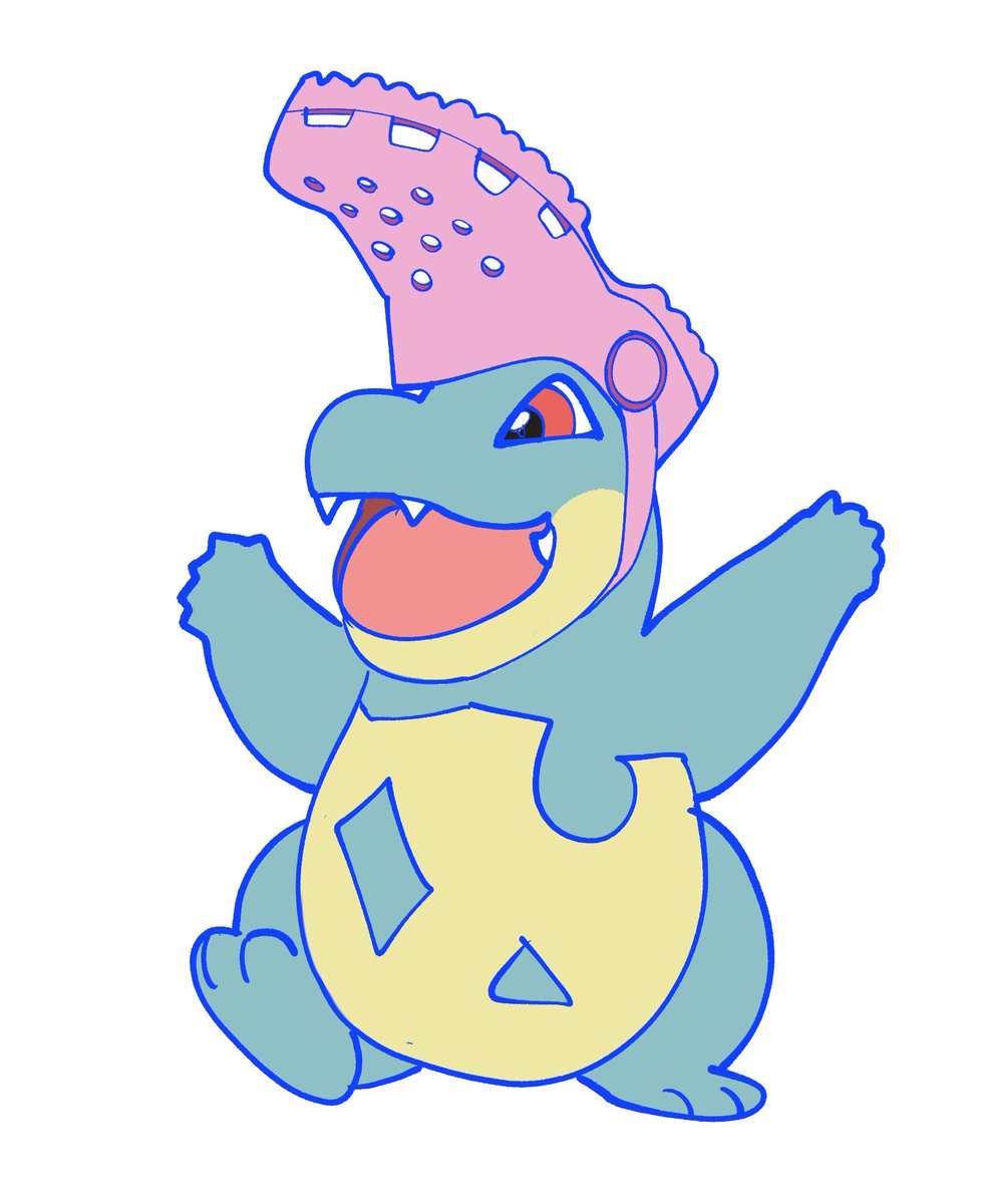 koinuVT's tweet image. A croc wearing crocs