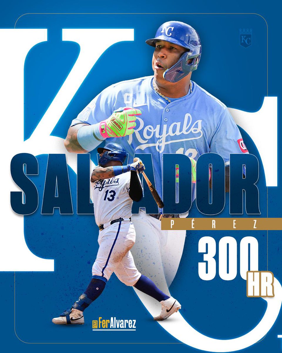 Salvador Pérez se convirtió en el 8vo catcher titular en MLB en batear 300 HR. Solo Johnny Bench y Yogi Berra también conectaron sus primeros 300 con un mismo equipo.

Es el 4to venezolano en llegar a 300 HR (Cabrera, Galarraga, Suárez) y el tercero con 300 HR y 1000 CI (Cabrera