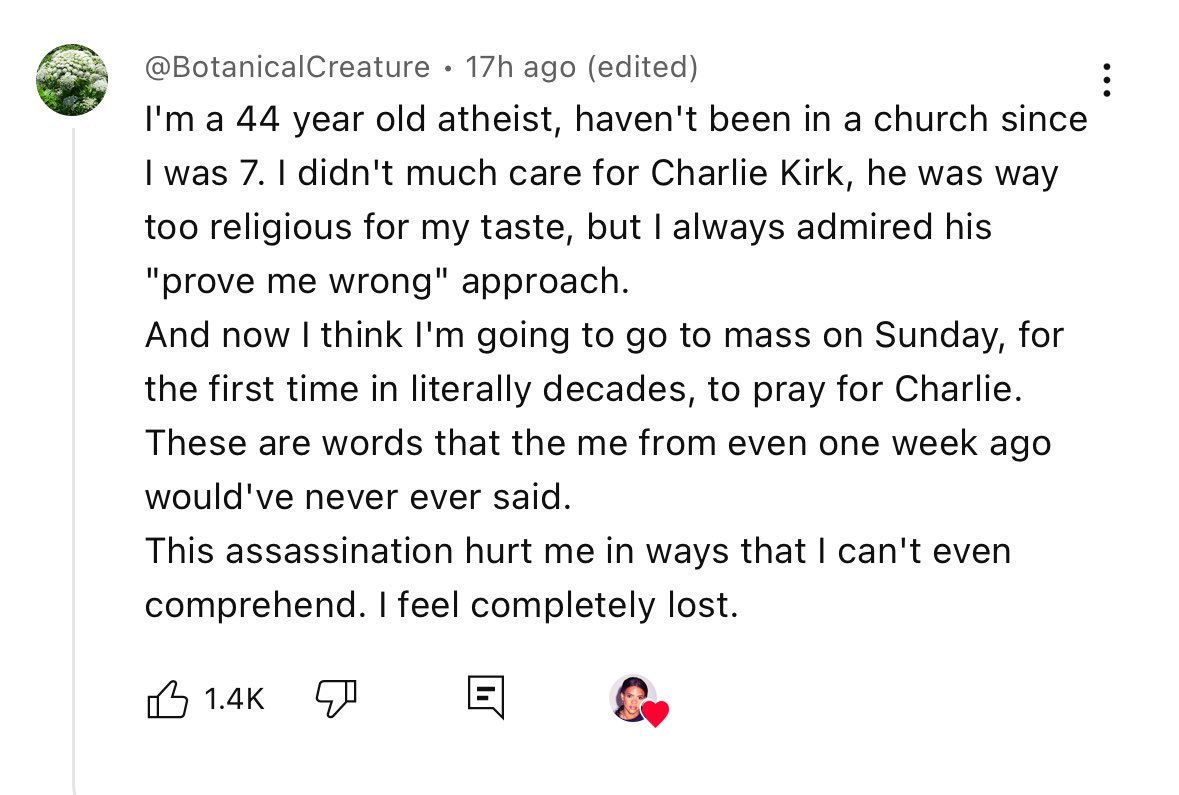 CforCatholics's tweet image. Charlie’s death is bringing many souls back to the Catholic Church. Praise God!
Christ King of the Universe!