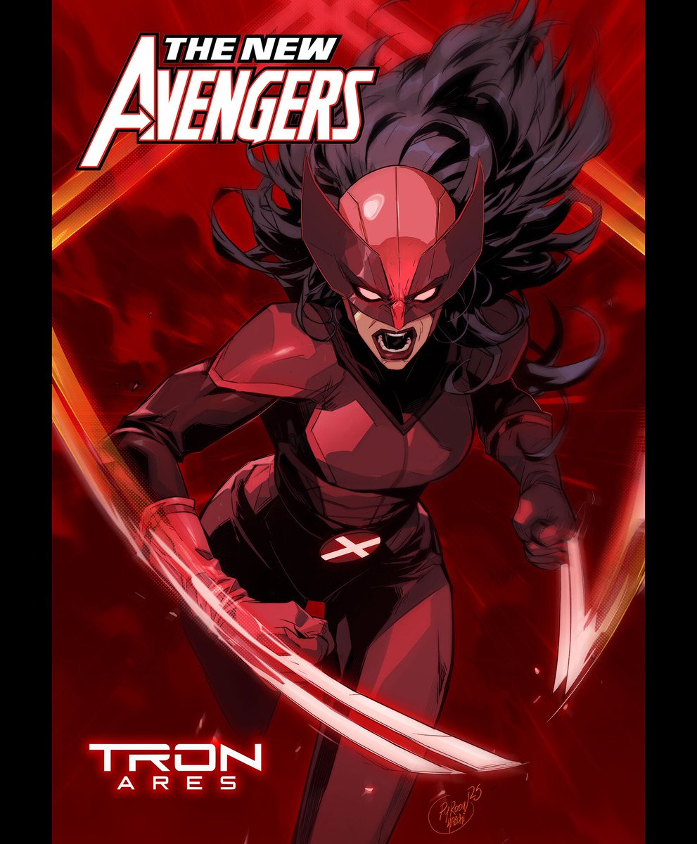 elsewherecomics's tweet image. New Avengers #5 cover went hard!! 
#Marvelcomics #Wolverine #XMen #NewAvengers #Avengers #TronAres