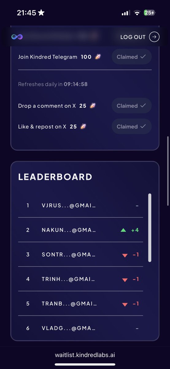 TRANNGOC5555's tweet image. Dự án KindredLabs mới ra mắt được 3 ngày mà đạt 739596K người đăng ký rồi! 🔥.Bạn ngại gì mà không nắm bắt cơ hội? 👍. Dự án rất tiềm năng được sự hợp tác của CoinMarketCap, quá tuyệt vời! 🔥

Mọi người tranh thủ tạo tài khoản bằng cách: 
- Click vào…
