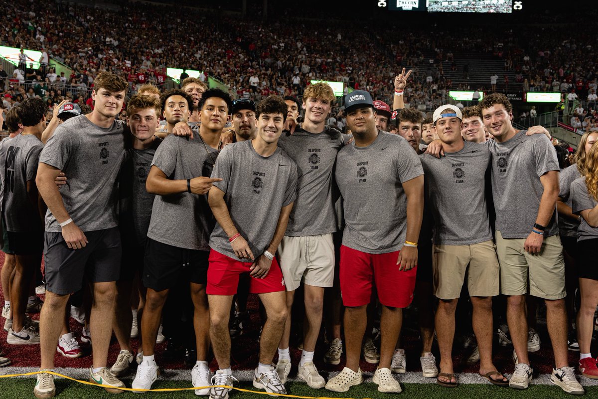 OhioStateMLAX's tweet photo. Fall Saturdays in The Shoe >>>

#GoBucks https://t.co/XXfal1lw6D
