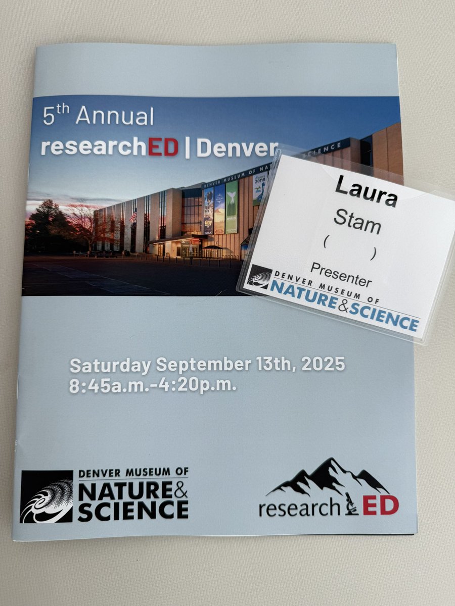 StamStam193's tweet image. I can’t believe I get to say I have presented at researchED. It was such an honor. It was an amazing conference, and I came away with some fabulous practices to implement and ideas to explore. 
#rEDDenver2025 #scienceoflearning