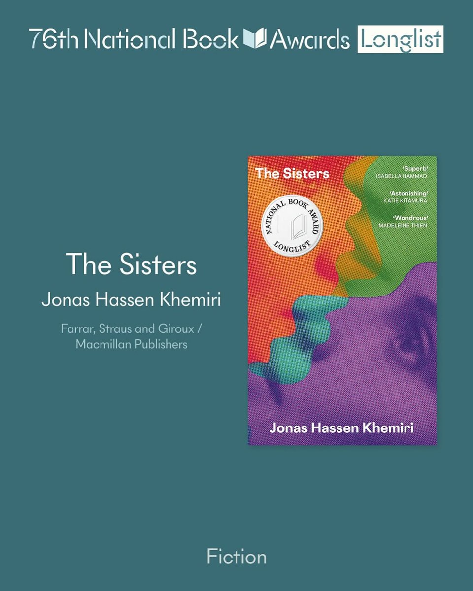 Thrilled and honored that #TheSisters has been longlisted for the #NationalBookAward! 

Huge thanks to <a href="/fsgbooks/">Farrar,Straus&Giroux</a>, <a href="/albertbonniers/">Albert Bonniers</a>, and <a href="/nationalbook/">National Book Foundation</a>.