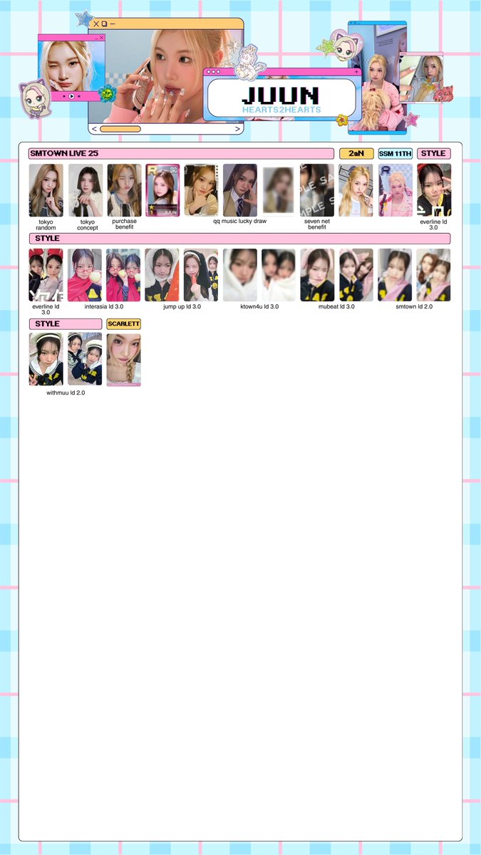 hearts2hearts OT8 full photocard templates (style design) [juun, a