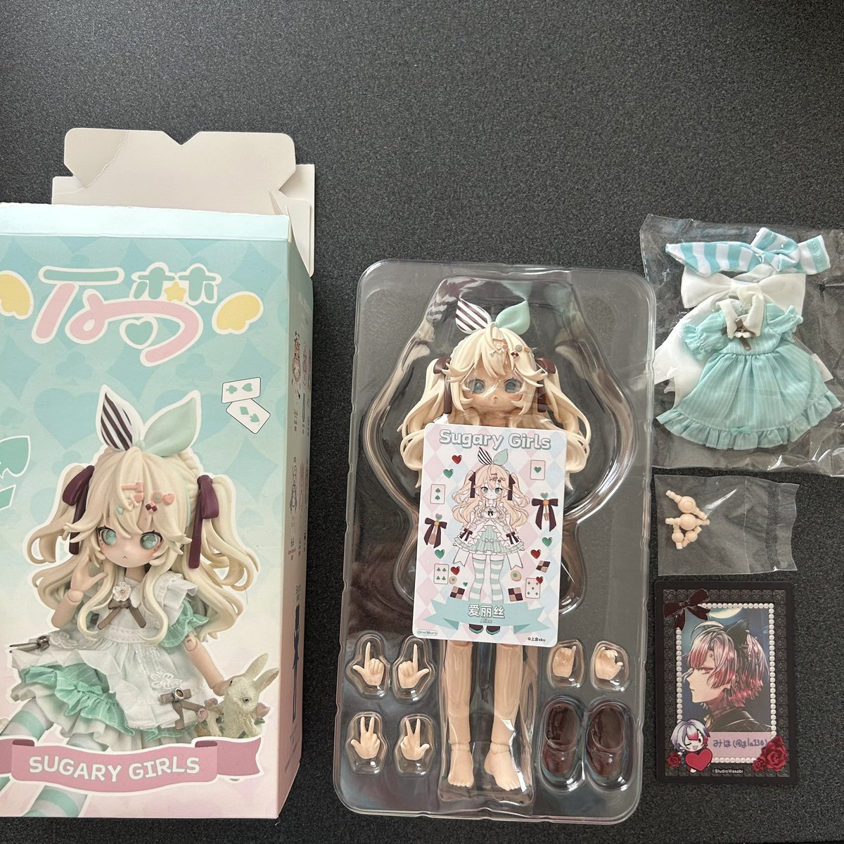 gla130's tweet photo. 【交換】
Sugary Girls スイーツパーティー ブラインドドール 上倉エク

譲
アリス

求
ユウキ or シーラ

ホビーゾーンにて購入。ダブったため交換探しています。
外箱のみ開封、ブリスターやその他パーツ袋は未開封です。
郵送もしくは群馬(高崎、前橋)手渡し。
お気軽にお声掛けください！ https://t.co/B3RRdyHrgK