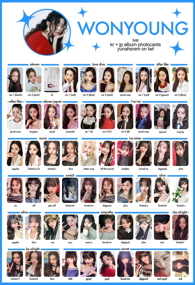 ive 아이브 photocard 포토카드 template
-- all korean and japanese albums

updated with secret
hd: drive.google.com/drive/folders/…

gaeul 가을 yujin 안유진 rei 레이 wonyoung 장원영 liz 리즈 leeseo 이서