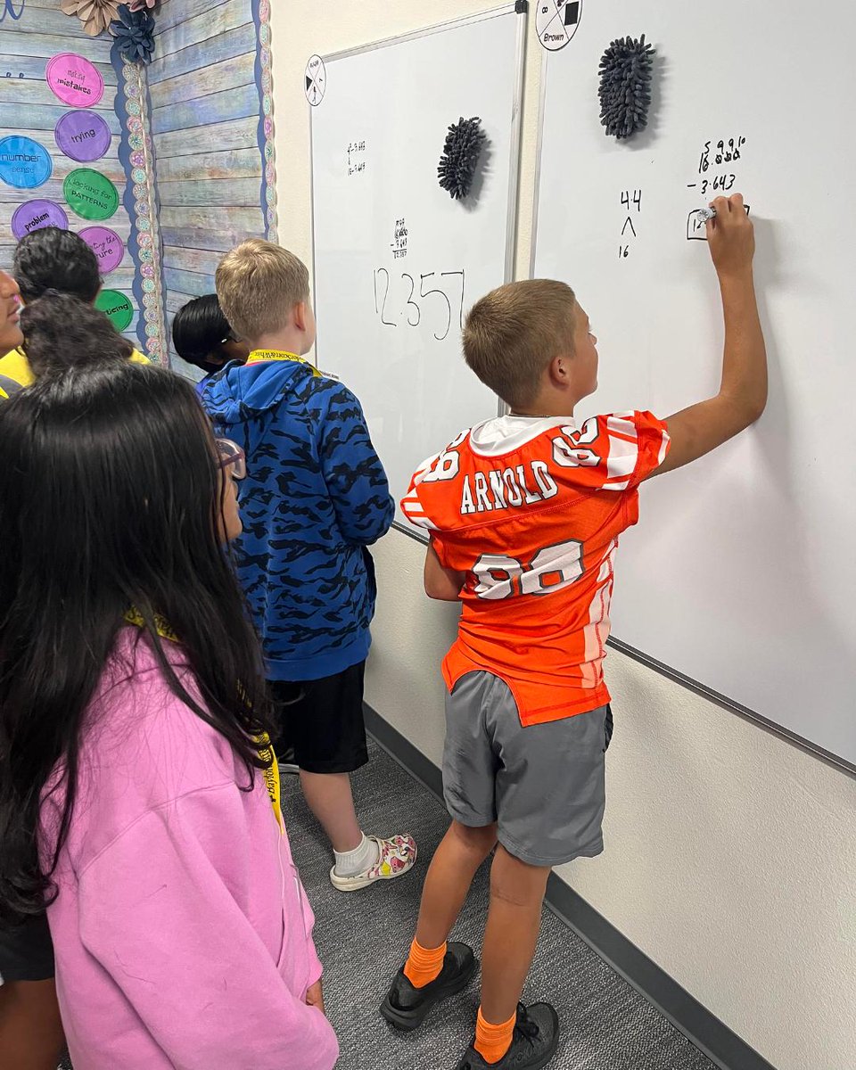 Moore_MS_CISD's tweet image. Mrs. Stone, a 6th grade mathematics teacher at Moore Middle School, utilizes the Building Thinking Classrooms model to foster deep conceptual understanding, collaborative problem-solving, and critical thinking among his students.