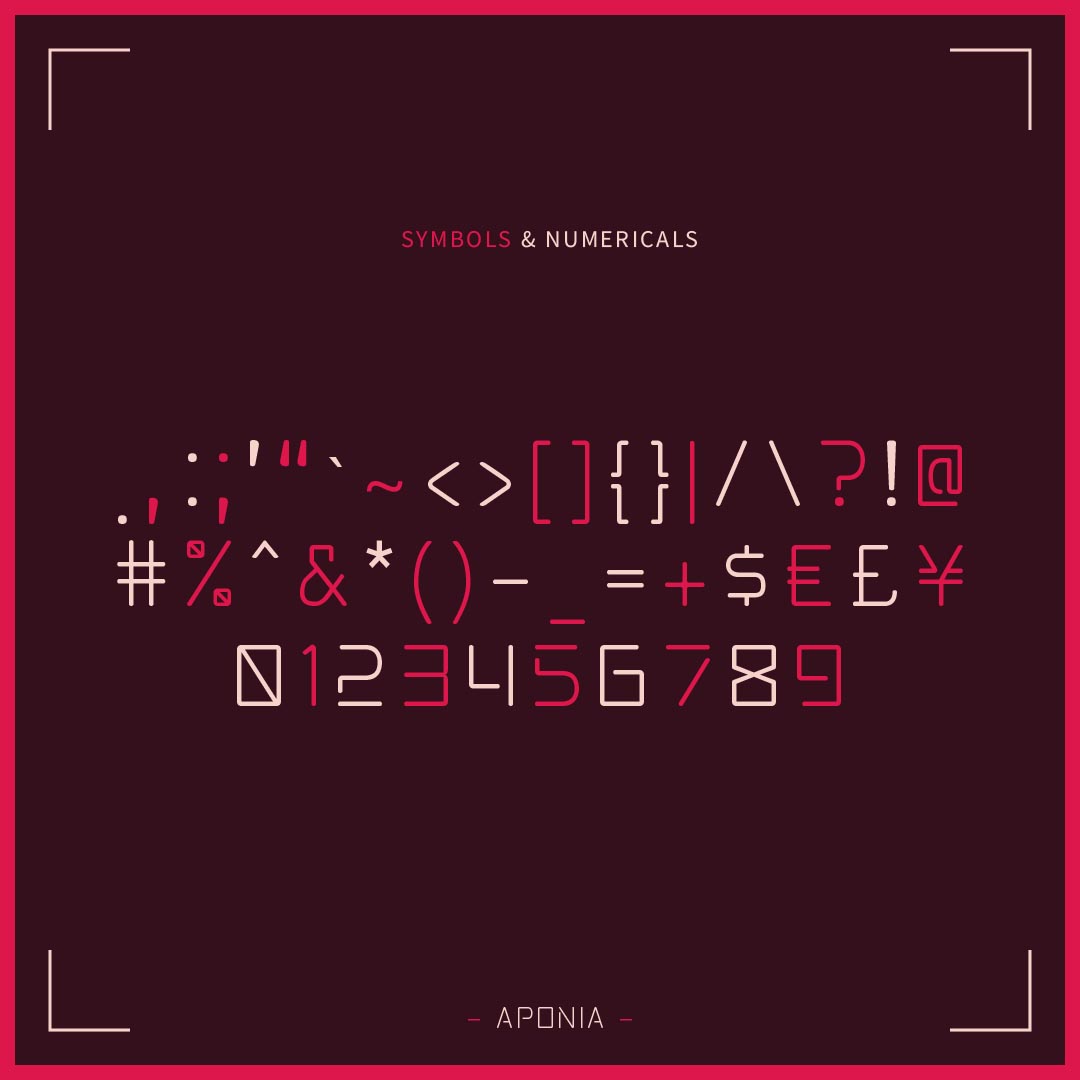 lukmanbp's tweet photo. INTRODUCING APONIA

The futuristic geometric sans serif stencil typeface inspired by the famous button icons of next-gen gaming consoles which aims to bring both reality and fantasy into various designs!

Purchase link below:

https://t.co/qznBJhFLbN https://t.co/SO9XU0KZLi
