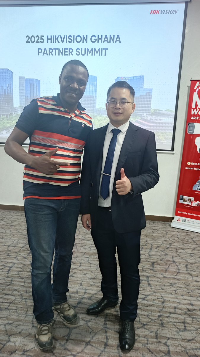 cyraxsmd's tweet photo. 2025 Hikvision Ghana Partner Summit- Award
#CYRAXSMD
!!!Hikvision African Recognition!!!
!!!Product Promotion Ambassador 2025!!!
#Hikvisioncolorvu
#hikvisionsrb
#hikvisioncamera
#HikvisionGhana https://t.co/2B11omAL6R