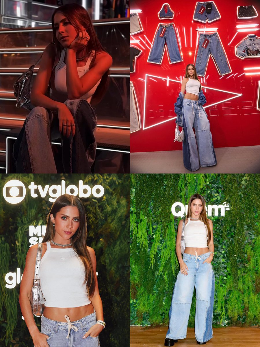 ela sempre entrega moda nos festivais. 🥰 amoooo
