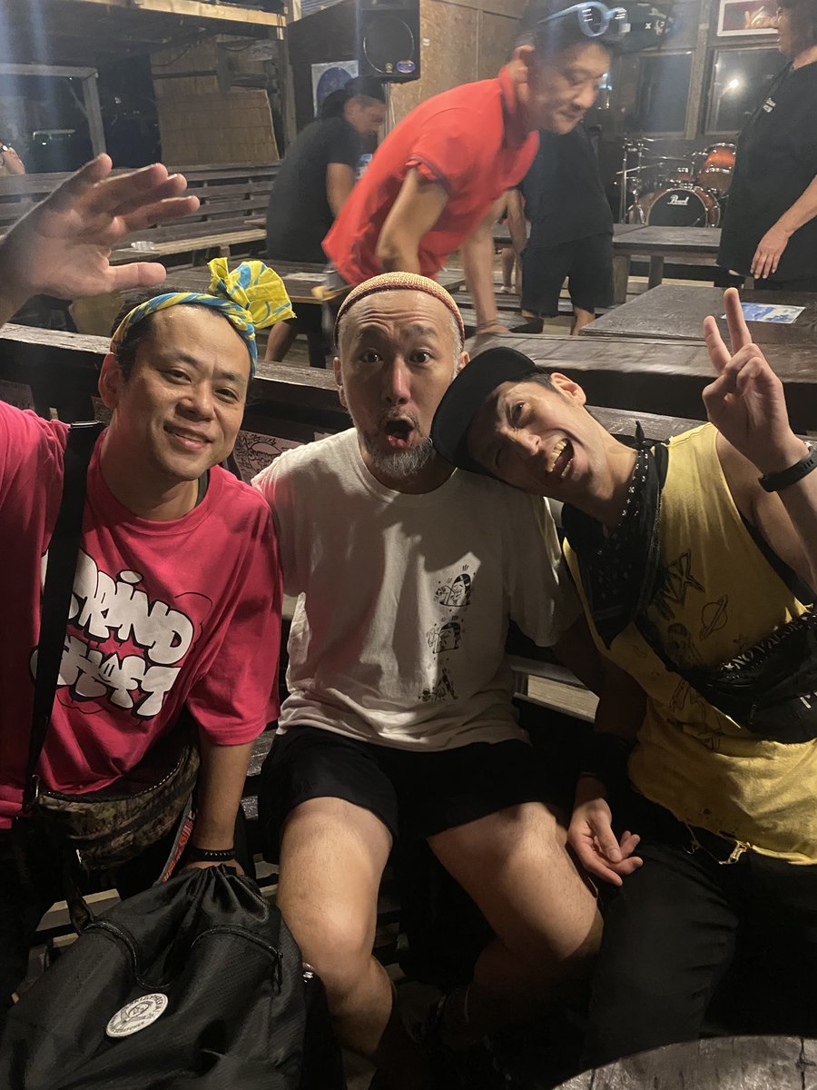 グラシャのお兄ちゃん達と
2025年にセイジさんとテッペーさんとシマダさん(突撃戦車)と対バンとか感慨深いものがありました！