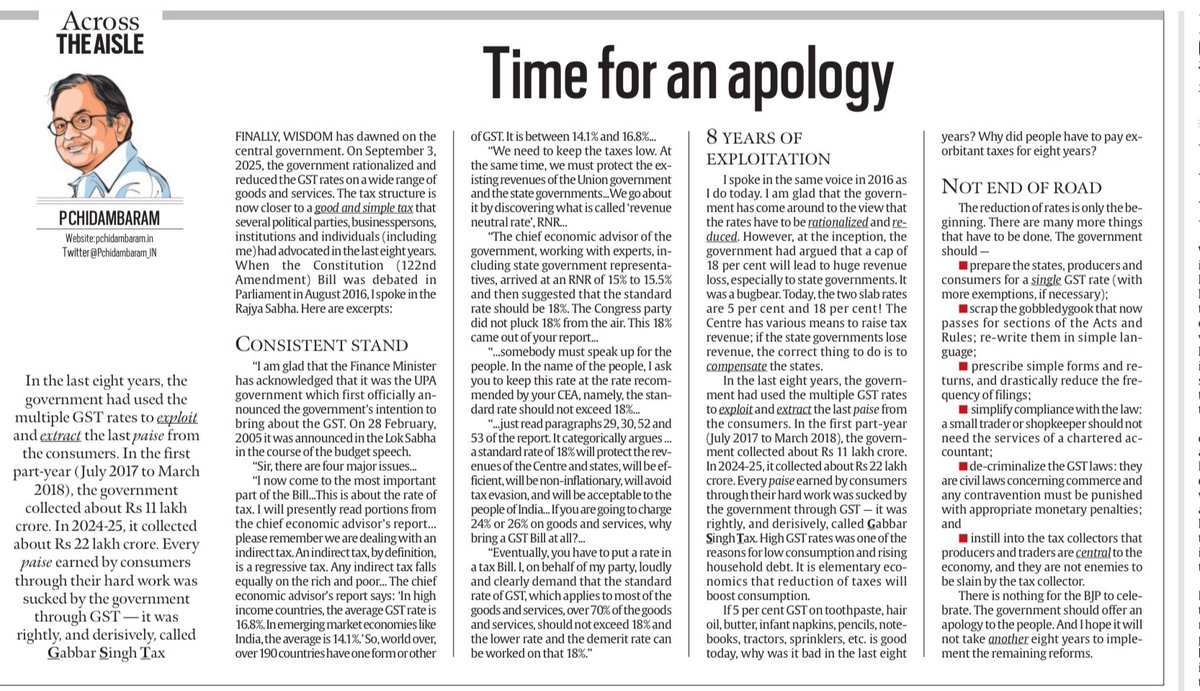 Indeed, it’s time for an apology