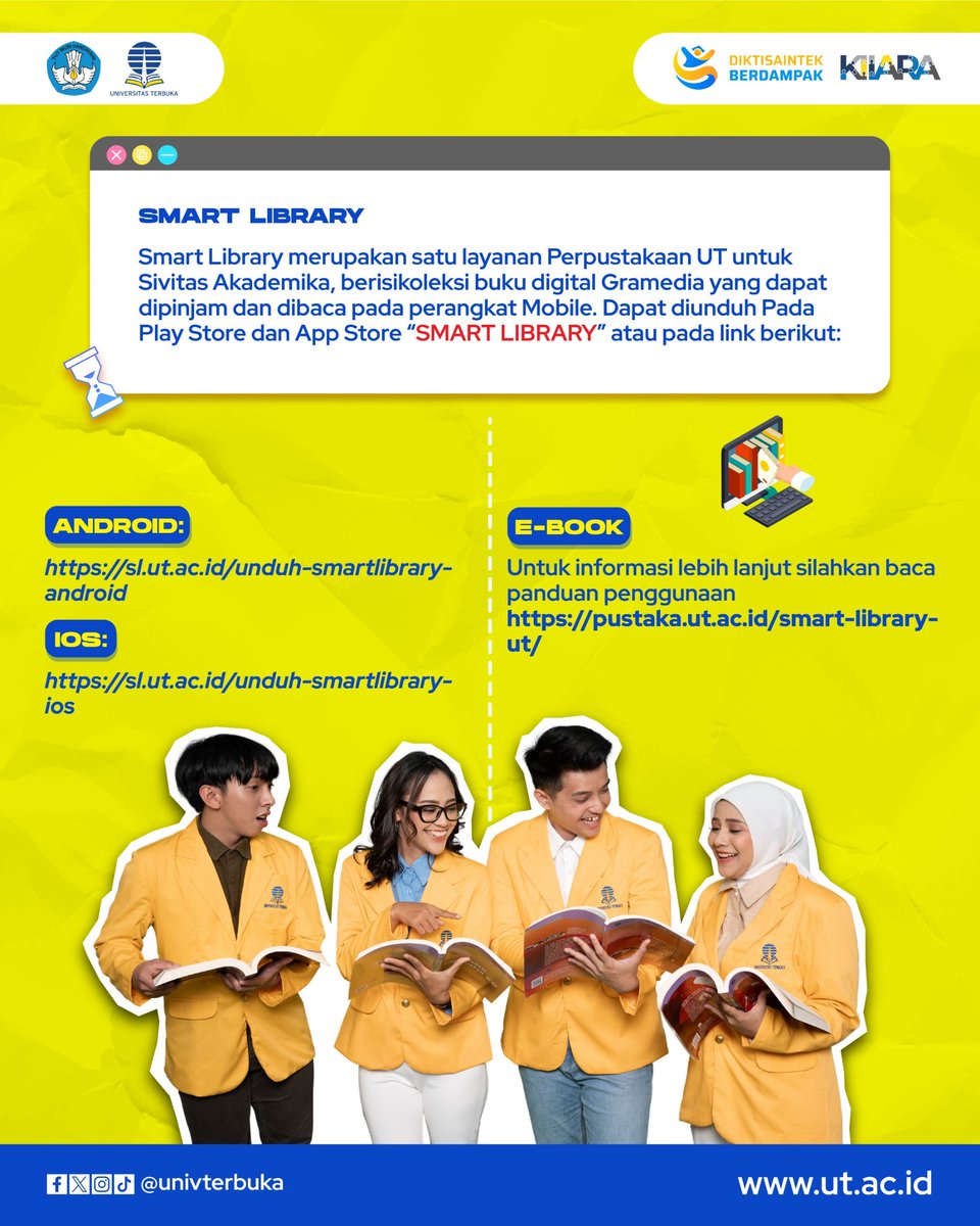 📚✨ Sudah tahu belum? Mahasiswa Universitas Terbuka punya banyak fasilitas keren yang bisa dimanfaatkan untuk mendukung proses belajar, lho!
