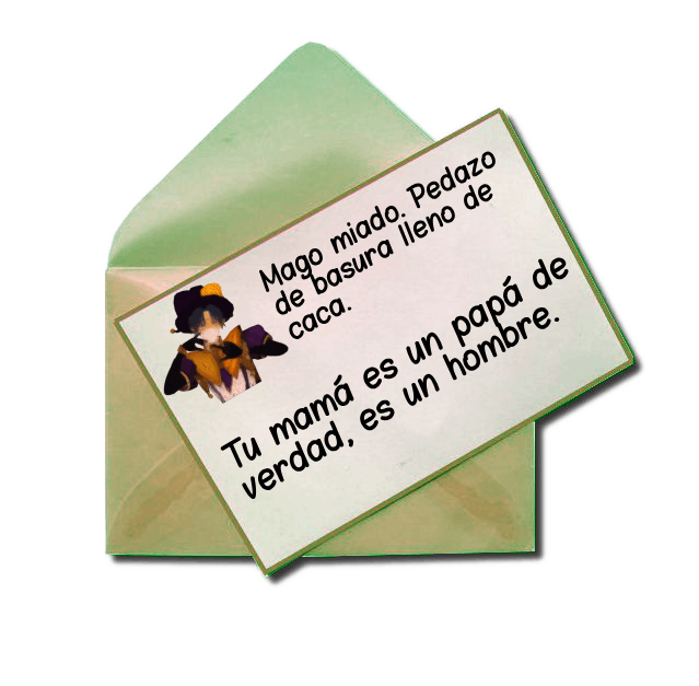 La carta de <a href="/CitristaCB/">Citrista 🤡 El Bufón | Cirque de Bijoux</a> que también se nota que tuvo mucha inspiración y dedicación. Expresando perfectamente el cariño que siente. Muchas gracias✨
+