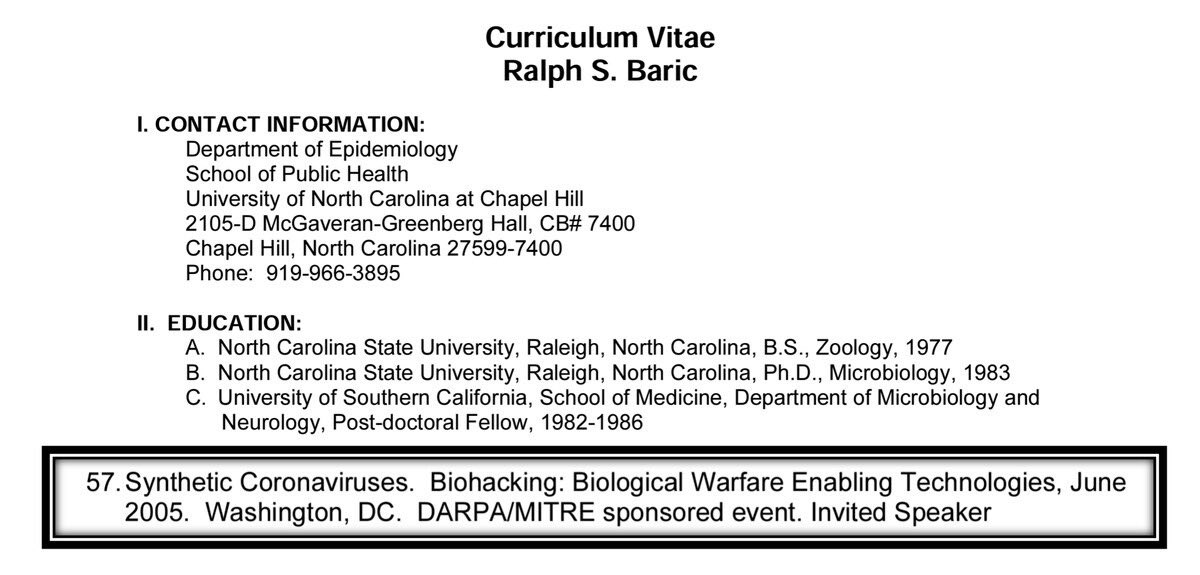 littleZ_1111's tweet image. Bioweapon made here in NC!
#JustSayNo
#EndGainofFunction
#CrimesAgainstHumanity