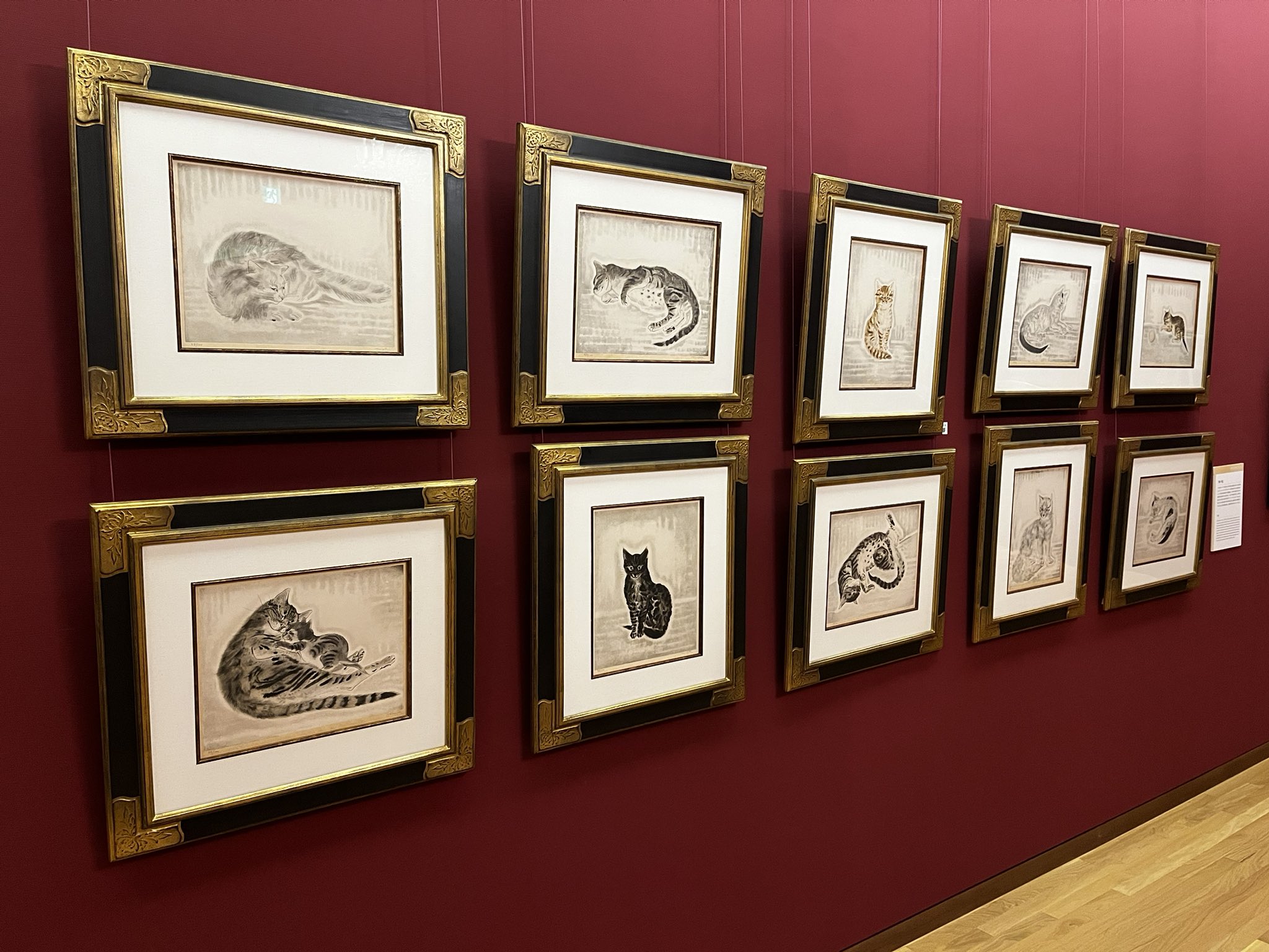 フランス画家　マリアンヌ作石版画　 \"夫人と猫\"　ーＡ フランス画家 マリアンヌ作石版画 
