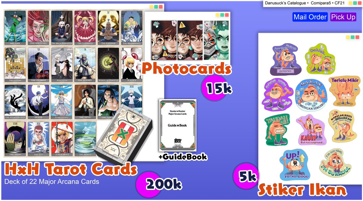 [❤️&amp; 🔁appreciated ]
My catalogue for #Comipara5 #CF21 is here
Pre-Order is now [OPEN]
📅14-28 sept 2025
🎁Pick Up Both Days and Mail Order! 
👽HxH, Dandadan, Originals, Hololive⭐️

(Beberapa Item terbatas preorder Only!!!)

📌Form : forms.gle/weet7KRVFSovfv…