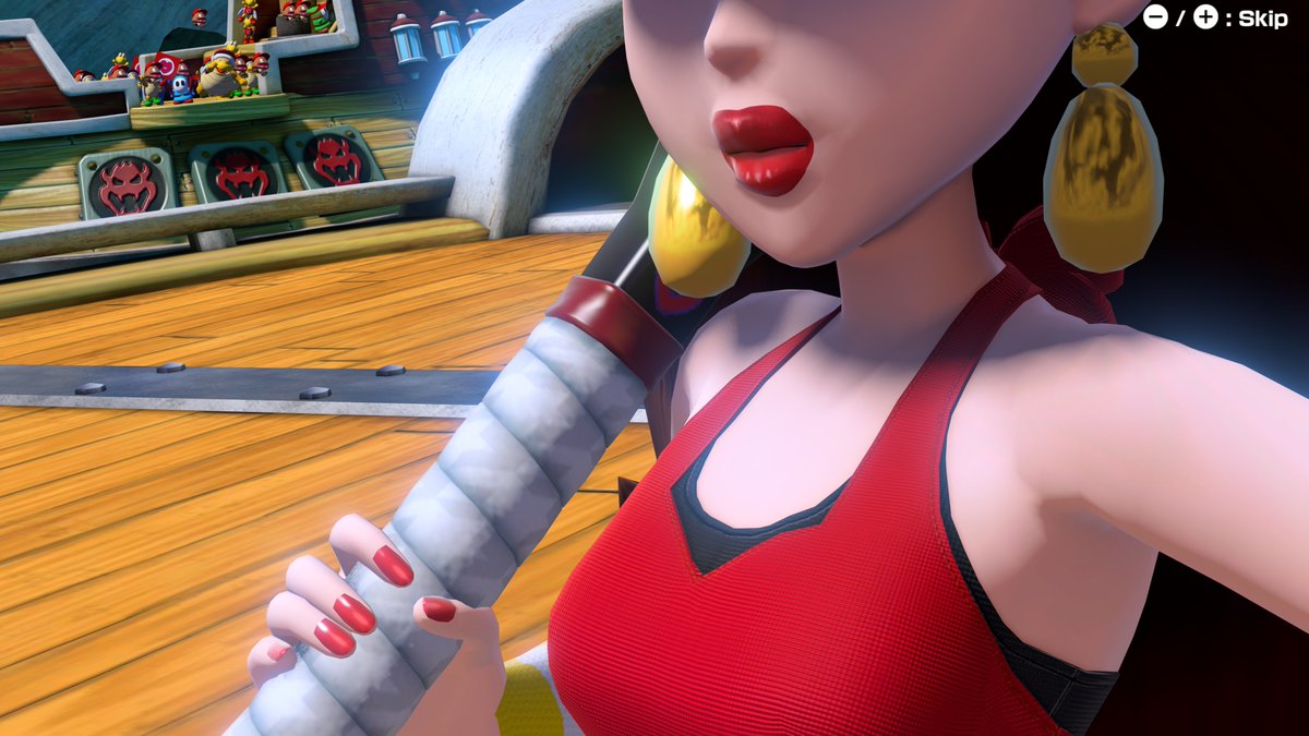 NonPotableH2O's tweet image. Pauline looks stunning in Mario Tennis Aces. And she will look even better in Fever! Here are some HQ screenshots of her I took.