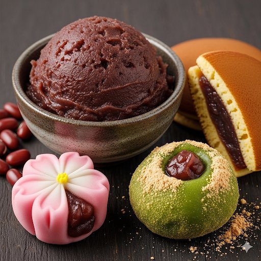wagashi_hub's tweet image. The secret to many Wagashi is anko, a sweet red bean paste. It&apos;s not as sweet as you&apos;d think! It has a unique, earthy flavor that&apos;s a true taste of Japan. #Anko #RedBeanPaste #JapaneseFood