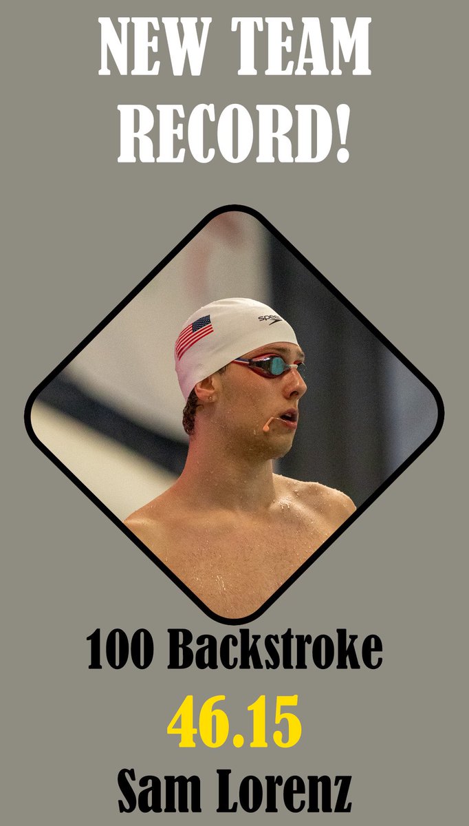 Season just started and records are falling‼️

Sam Lorenz broke 2️⃣ Team Records this weekend in Indy. 

🚨50 Free- 19.72
🚨100 Back- 46.15

#ForTheMKE