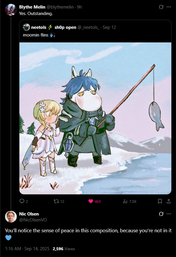 eternalicymoon's tweet photo. #NotShaming
NOT FLINS' VA ROASTING RERIR'S VA LIKE IN CANON ๐ญ https://t.co/t8rYNMQ8BD
