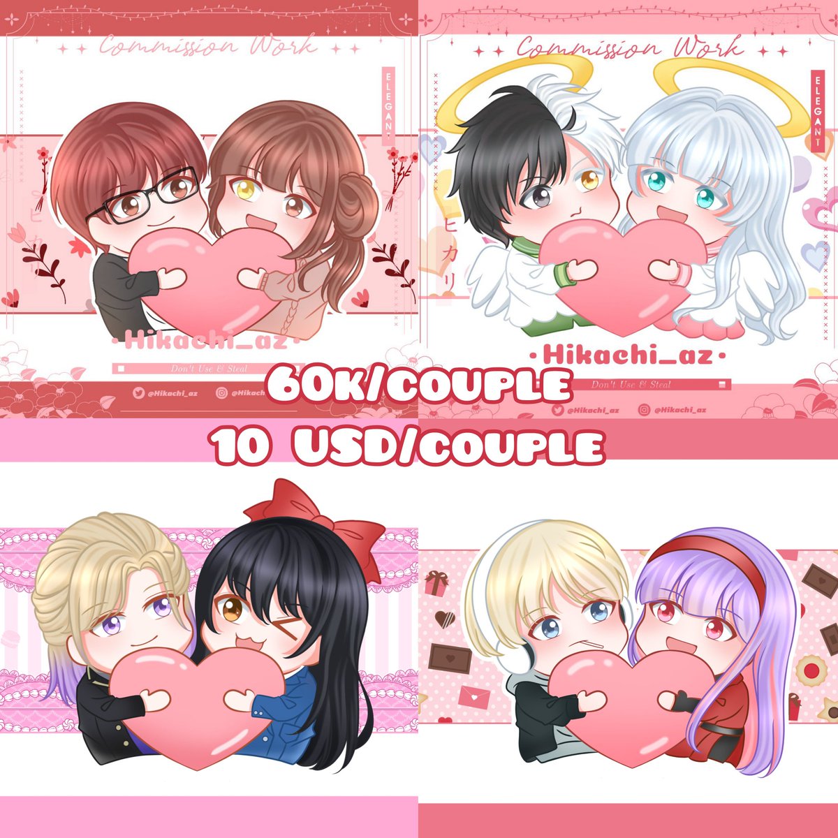 •• COMMS OPEN ••
Repost &amp; like sangat diapresiasi ,💞

haloo, aku buka commis 2 day delivery buat style simple shade normal &amp; ych chibi ini, upfront payment^^

Buka buat 3 slot normal, 2 slot chibi. Tp yg dapet 2 day delivery cuman pembeli pertama di masing-masing style ya