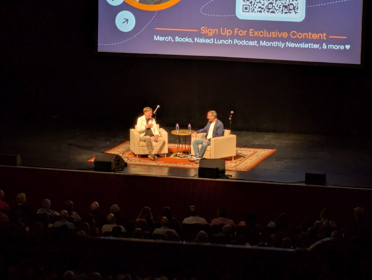 Daddy/daughter date night! So many great laughs and stories from "Somebody Feed Phil" Rosenthal ♥️

Shout out to Woodberry Kitchen's chef Spike Gjerde for moderating!