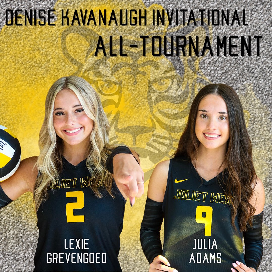 jolietwest_gvb's tweet image. Congrats Julia and Lexie for being named All-Tournament this weekend! Varsity also took 2nd place and improved to 16-3. #westrive