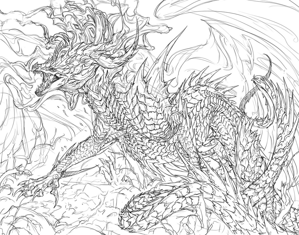 RoosterNuke's tweet image. Sketch. Commission WIP.