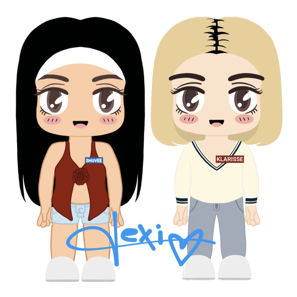 bratzburn's tweet photo. SHUVEEDOO AND MOWM ❤️💚
by: Lexi

These mascot designs are for you, SHUKLA! https://t.co/lENzrNxz1S