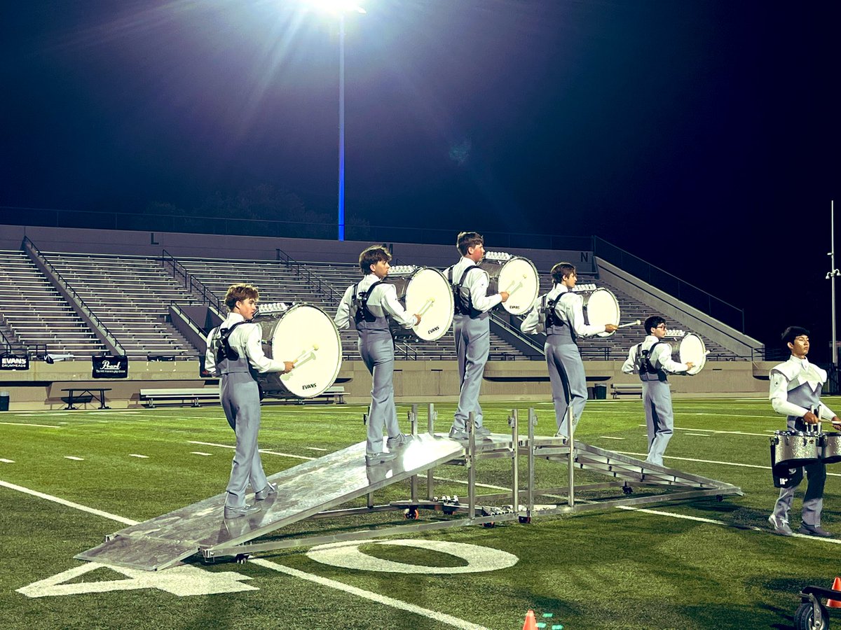 HEBMarching's tweet photo. Great job to the Forney and Marcus ensembles! Thank you for the outstanding performances tonight! #marchingband #hebmarching #drumline #bandisfun https://t.co/0hjG1Df0T7