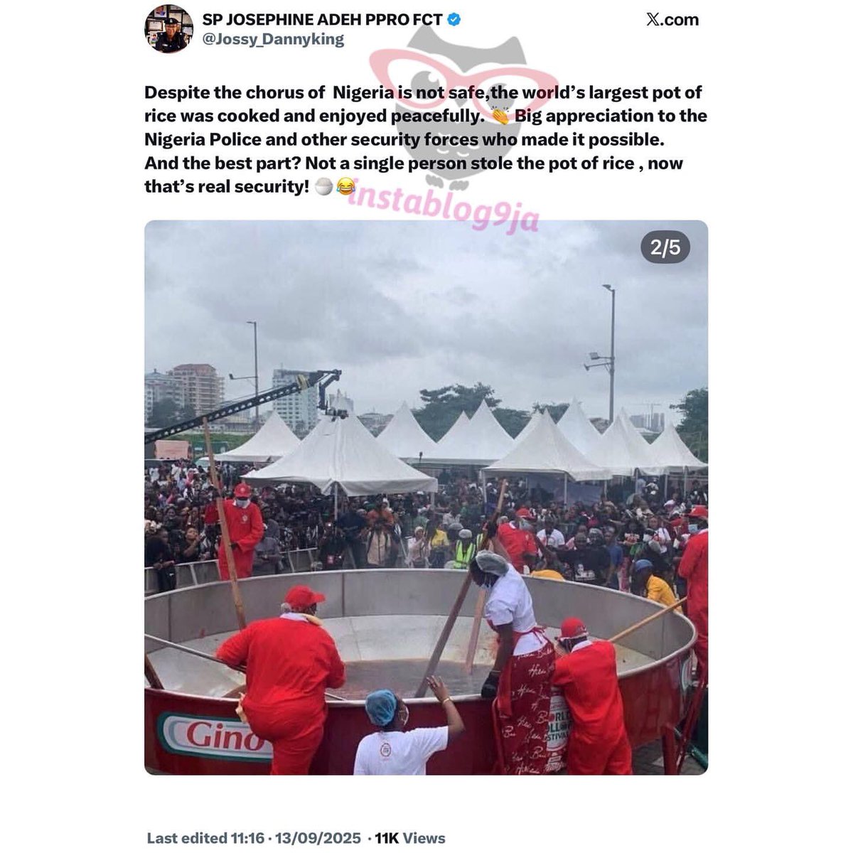 What a country 🙈 
This is a shameful statement from the Nigeria <a href="/PoliceNG/">Nigeria Police Force</a> PPRO., I wonder which country security personnel brag about protecting a pot of rice when all the citizens live in perpetual fear, a country where hundreds of people are being killed on daily basis