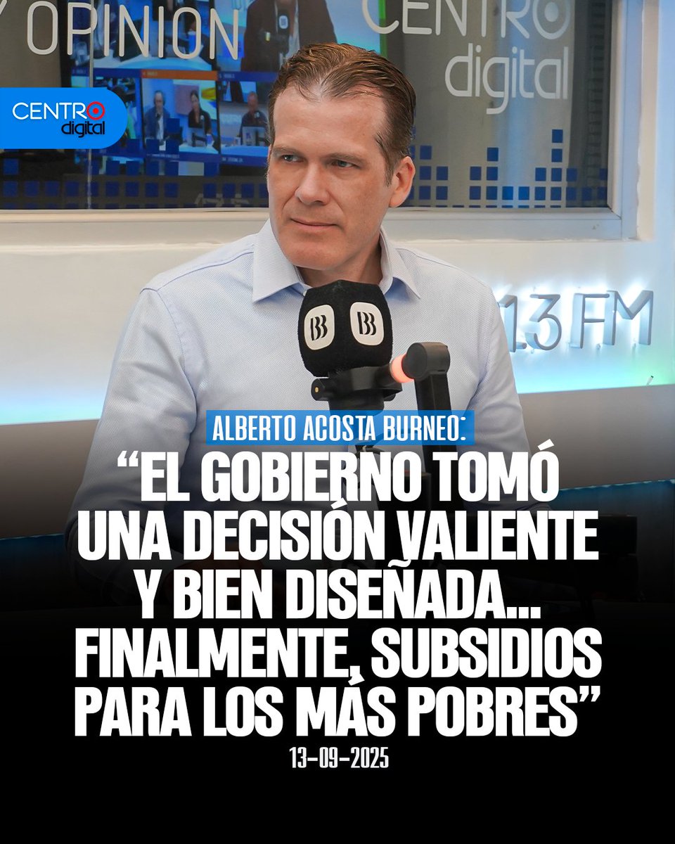 radiocentroec's tweet image. #ANÁLISIS | Finalmente, subsidios para los más pobres. Ecuador inicia la era de los subsidios focalizados: los recursos del diésel ahora van a quienes realmente lo necesitan, no a los más ricos. La medida busca eficiencia, justicia y evitar despilfarros históricos de más de…