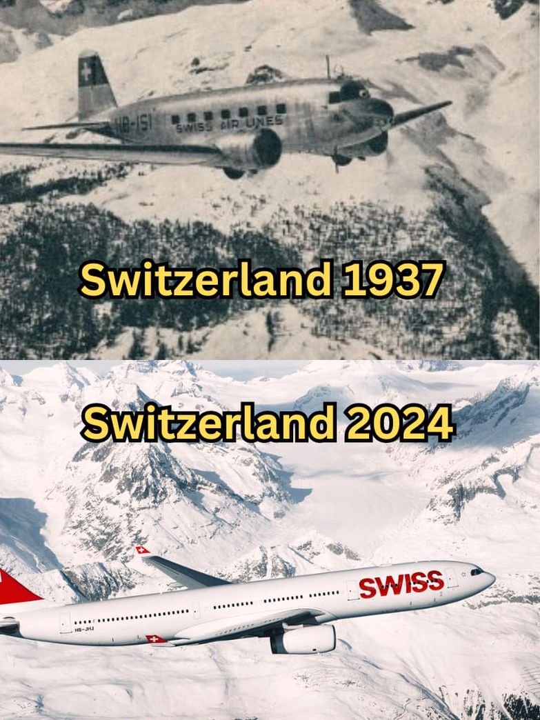 Swiss Airlines 1937 VS 2024