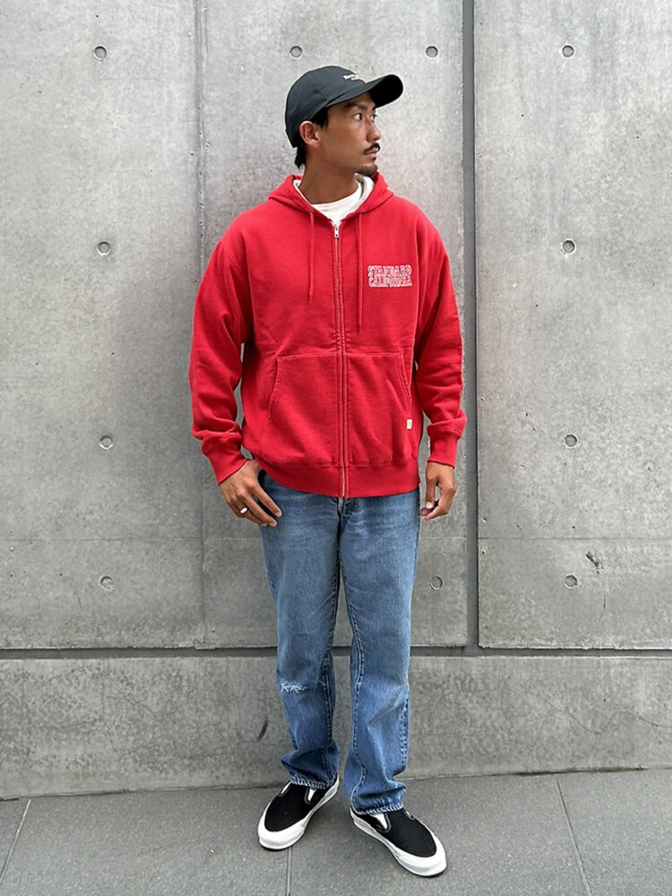 RUSSELL ATHLETIC / Standard California W Face Logo Zip Hood Sweat