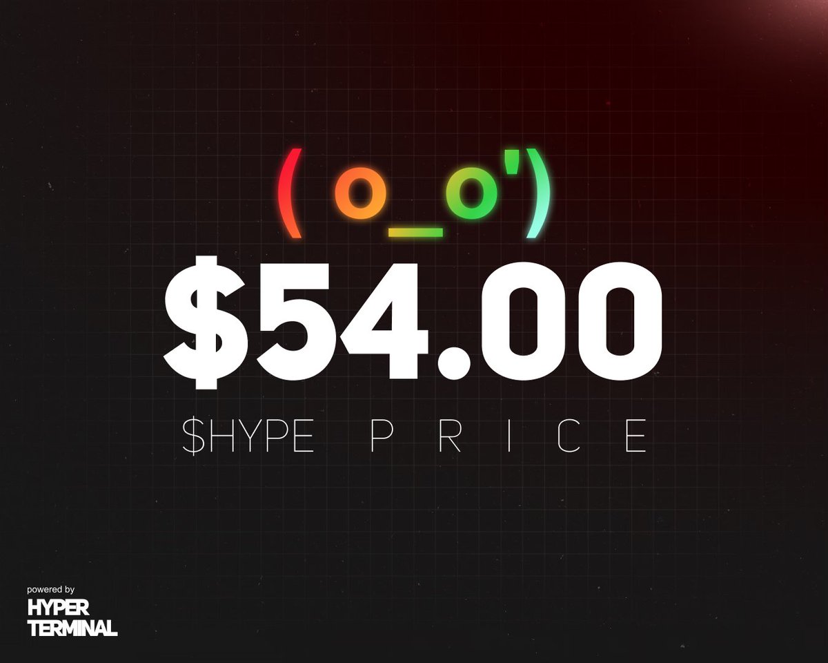 Hyper__Terminal's tweet image. &amp;gt; 🚨 𝙰𝙻𝙴𝚁𝚃: $𝙷𝚈𝙿𝙴 $54.00

./initiate_generational_bottom

[𝙾𝙺] █