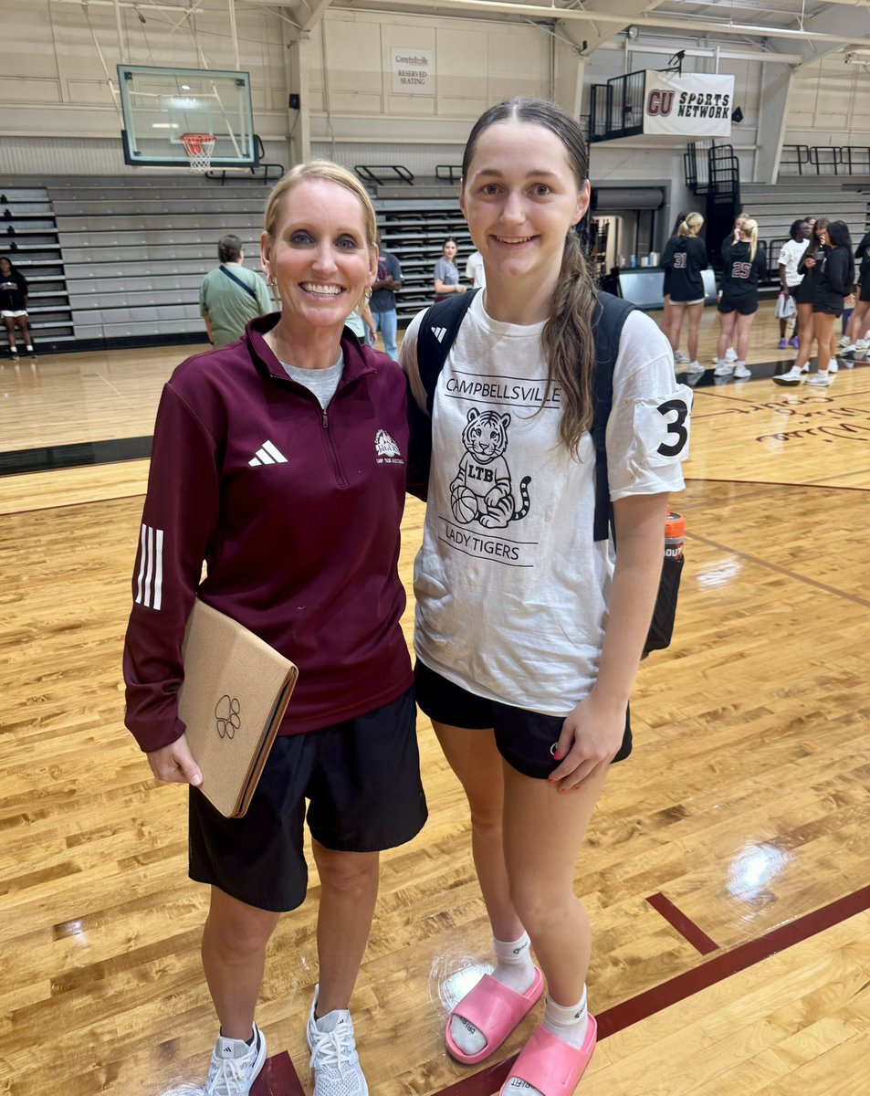 GreyleeKramer's tweet image. Thank you, Coach @mrdenney12 for the invite to camp today! I enjoyed meeting you and Coach @GingerColvin15! Good luck this season, @LTB_CU!