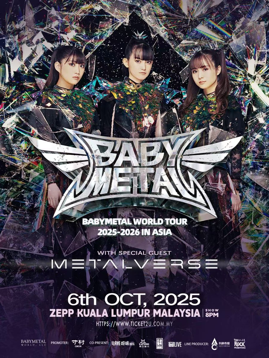 BABYMETAL WORLD TOUR 2025-2026 IN ASIA Kuala Lumpur公演とManila