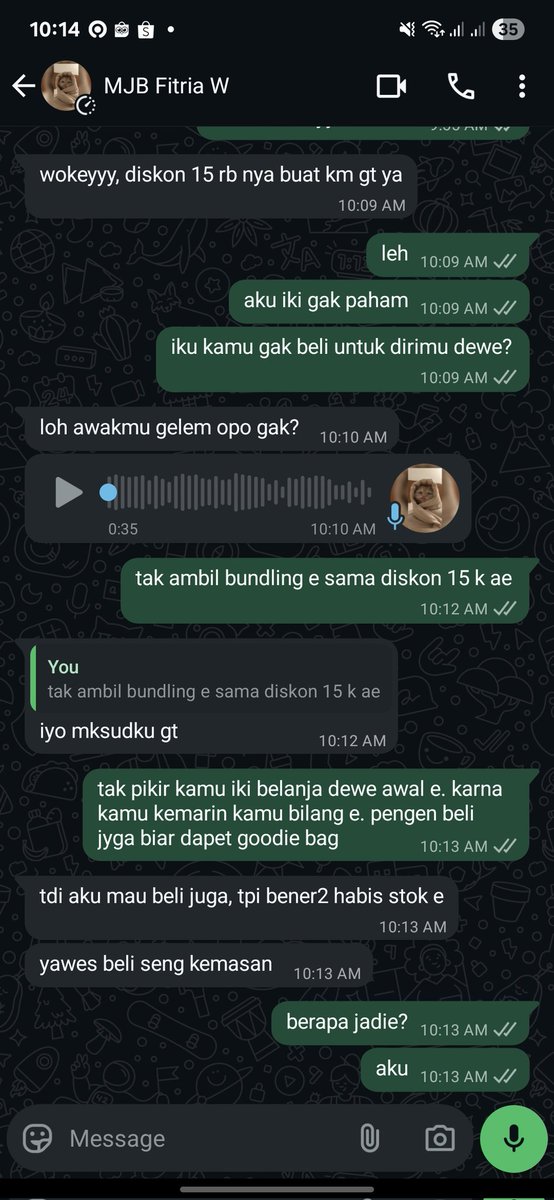 kurangsugar's tweet photo. kemaren bilang e. "aku mau belaja cin. ben dapet goodie bag. kamu mau nitip ta?"
akhire aku mau ben aku juga dapet goodie bag. eh ternyata dee jupuk goodie bag e. aku dapet bayarin barang e. 
ngene iki. mending di gepuk i gae iwak asin atau di asinin bareng iwak e ae. https://t.co/gwH4IOgYgR