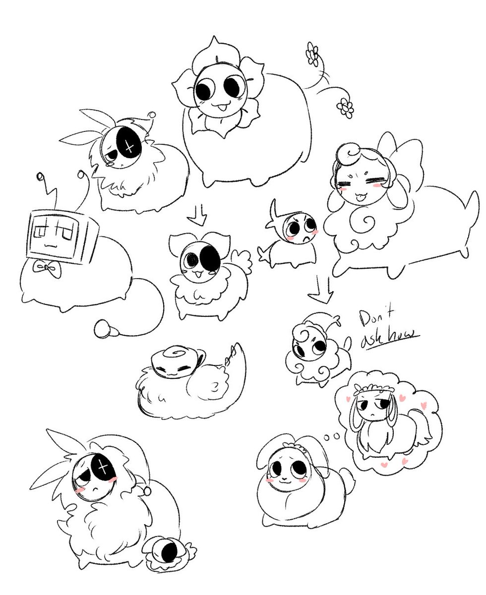 Some creatures sketches
#dandysworldfanart