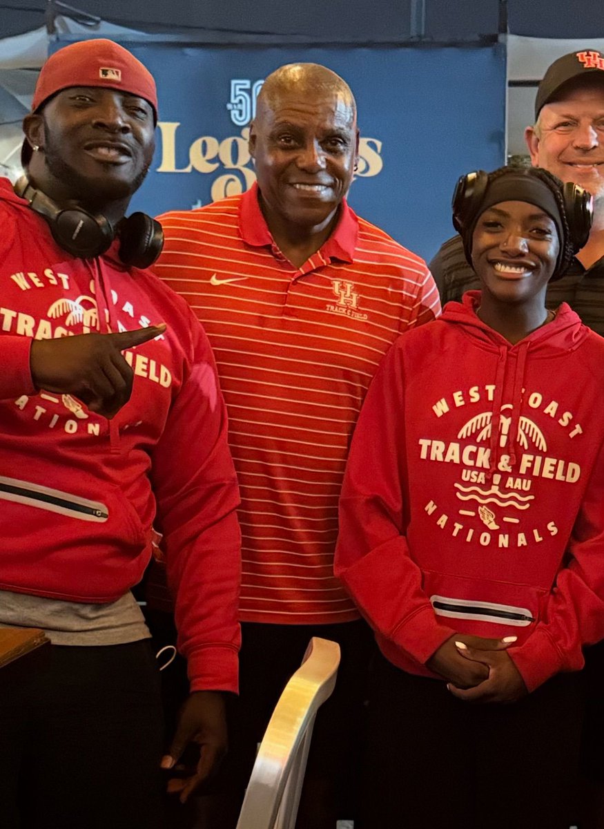 Clara Adams took an official visit to the University of Houston, where the track and field coach is Carl Lewis