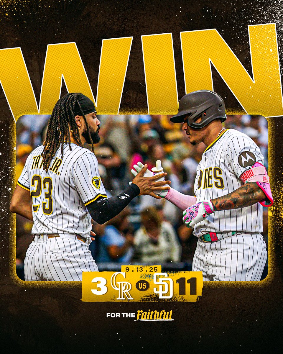 Padres's tweet image. Total team effort 👏