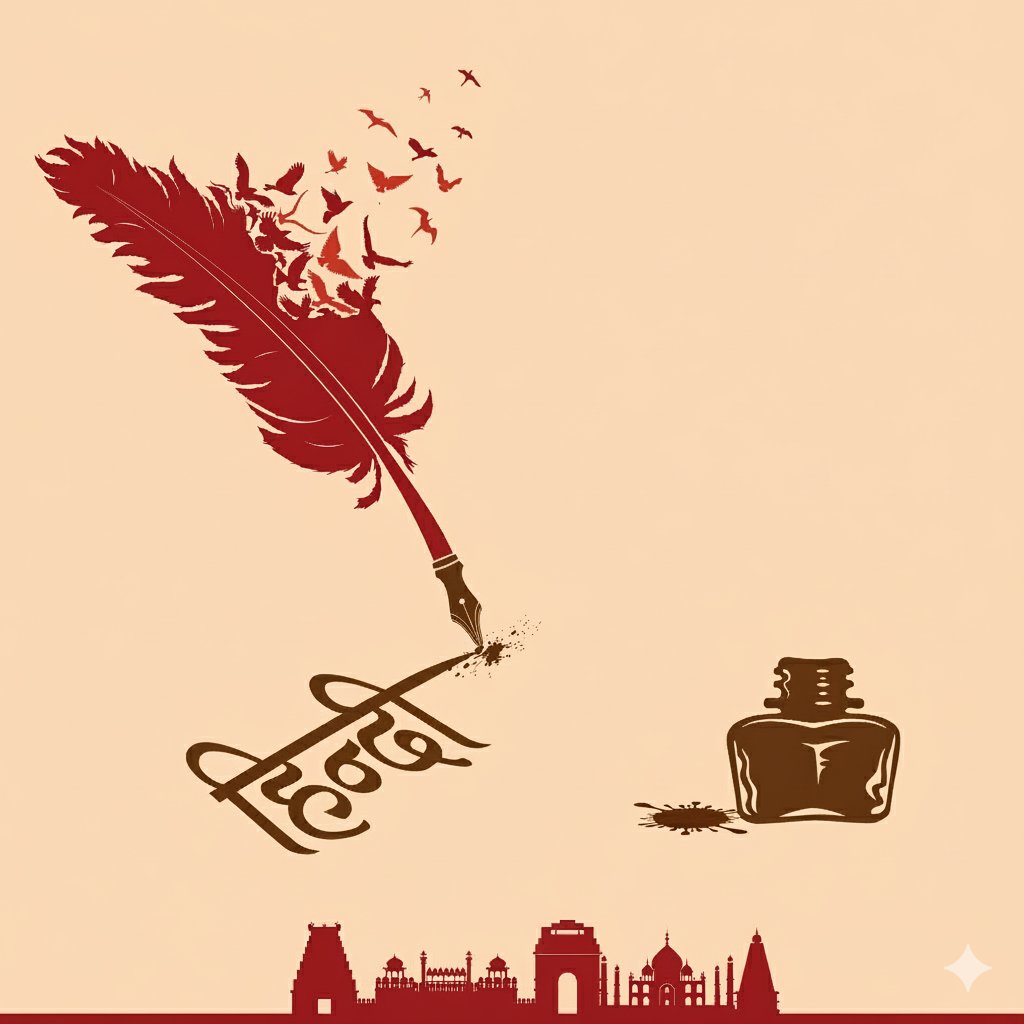 निज भाषा उन्नति अहै, सब उन्नति को मूल।
बिन निज भाषा-ज्ञान के, मिटत न हिय को सूल। 

आप सभी को #हिंदी_दिवस की हार्दिक बधाई एवं शुभकामनाएँ।

हिंदी भाषा ने विश्व मंच पर भारत को एक विशिष्ट स्थान दिलाया है। इसकी सरलता, सहजता और संवेदनशीलता हर व्यक्ति को आकर्षित करती है।
आइए, हम सब