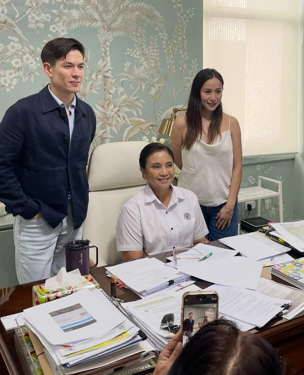 AmoxicillinDion's tweet photo. Cristine Reyes is receiving critical acclaim for being a converted Kakampink and a die hard Leni Robredo supporter. Ultimate heartthrob Jake Ejercito joins the photo. https://t.co/U7u7c5wD7F