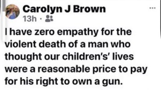 🚨 ANOTHER ONE!
Meet Carolyn J. Brown, a professor at <a href="/SetonHall/">Seton Hall</a>, a CATHOLIC UNIVERSITY, who called Charlie’s death “comedy.”
Is this who should be teaching students? Let’s make her FAMOUS!