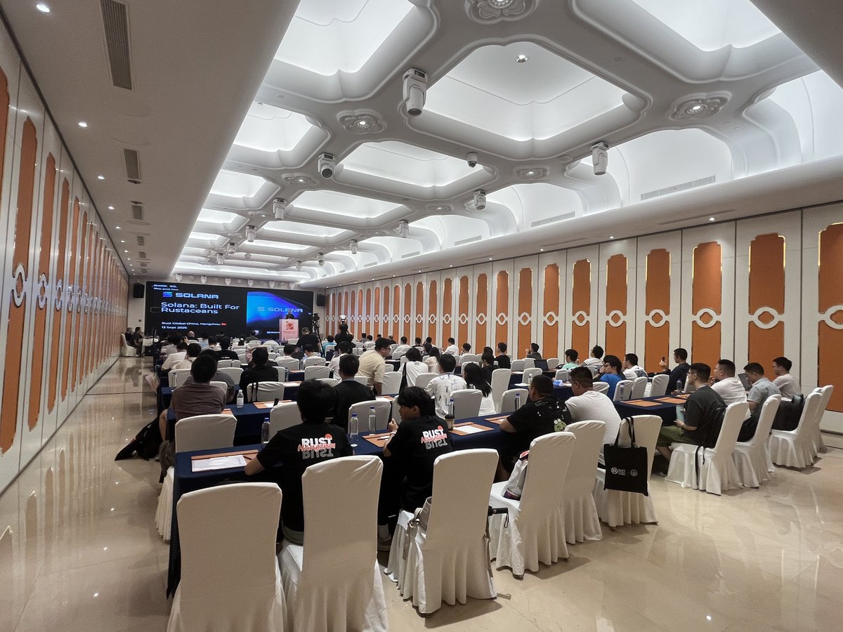 Mikkke_crypto's tweet image. Solana in Rust Global China is heating up! 🔥🔥🔥 We got 150+ new talented Rust developers getting started on @solana !
Big shoutout to @Solana_zh @deanmlittle @blueshift_gg @StackClass