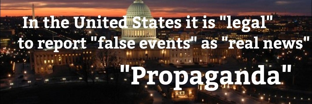 I am now suspicious of ALL I have seen over the past weeks. Propaganda is LEGAL in the United States thanks to Obama. If Trump wanted Truth he would BAN Propaganda once again. Problem is NONE of what they are doing would be achievable without a sizeable amount of lies. Sick